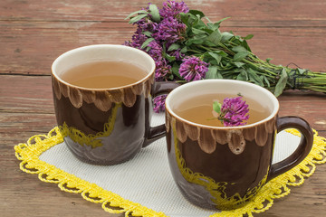A delicious herbal tea with clover