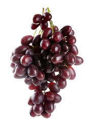 Fresh ripe grapes, isolated on white