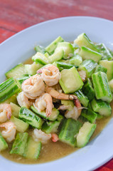 zucchini with shrimp