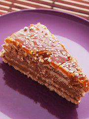 Homemade chocolate cake