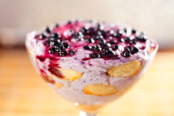 Blueberry tiramisu