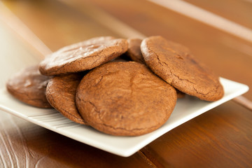 Homemade chocolate cookies