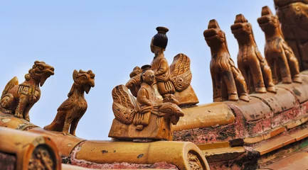 Rolgordijnen China FCity 2 roofs figurines © Taras Vyshnya