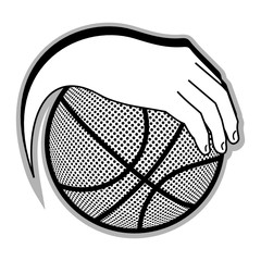 creative basketball illustration