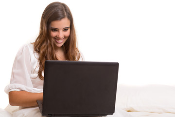 Fototapeta premium Woman in bed