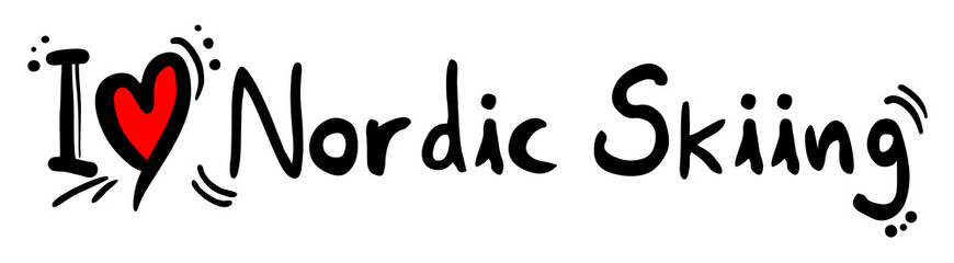 Nordic Skiing love