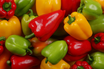Colorful peppers background