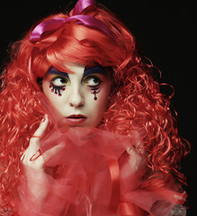 Fototapeta premium Princess with bright red hair