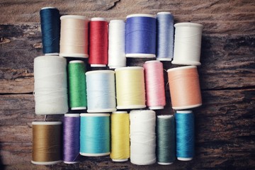 Bobbins colorful threads