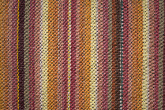 Andean weaving loom made in bright colors