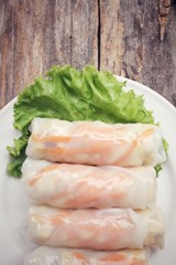 Vietnamese noodles roll