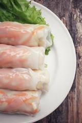 Vietnamese noodles roll