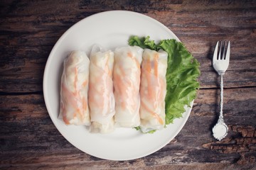 Vietnamese noodles roll