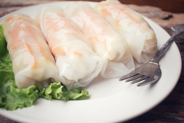 Vietnamese noodles roll