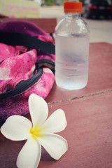 Water bottle with sports bag