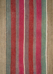 Andean weaving loom made in bright colors