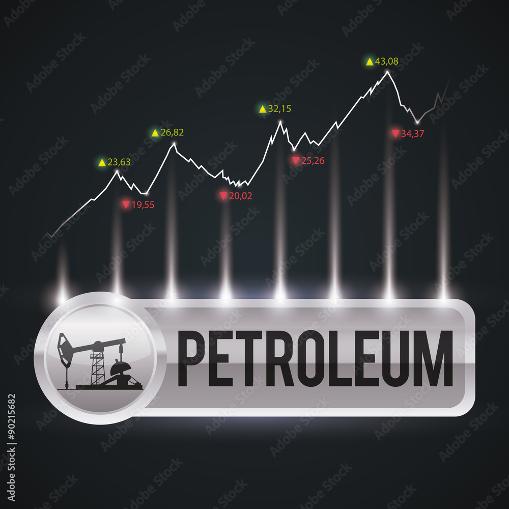 Wall mural petroleum industry design.