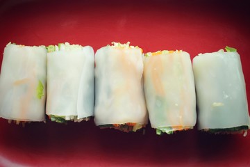 Vietnamese noodles roll