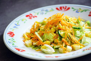 salad with corn