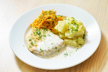 chicken with potatoes