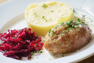 cutlet with potatoes