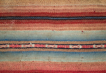 Andean weaving loom made in bright colors