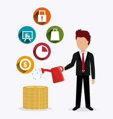 Business profit design.