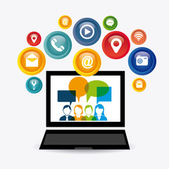 Social media design.