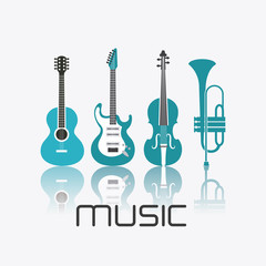 Music instruments design.