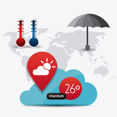 Weather mobile app design.