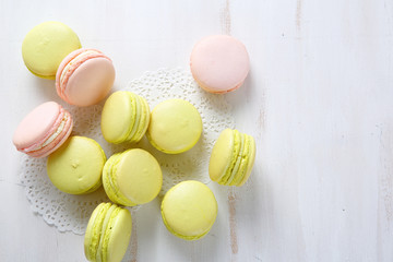 Sweet almond cookies on the boards