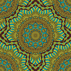 Ethnic floral seamless pattern