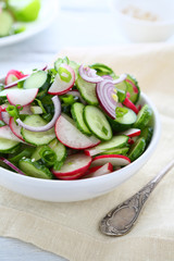 salad with spring vegetables
