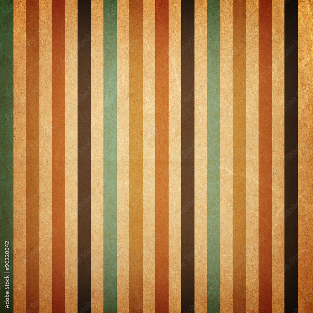 Wall mural retro stripe pattern vintage background