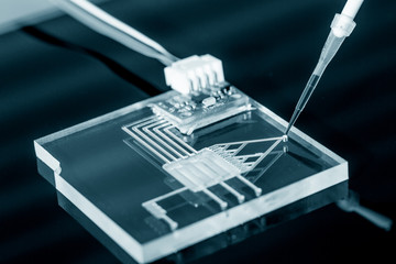 A lab on chip is device integrates several laboratory processes