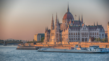 Obraz premium The Hungarian Parliament Building in Budapest