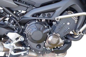 Obraz na płótnie Canvas motorcycle chrome metal grille