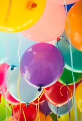 Fotobehang kleurrijke ballonnen © funkenzauber