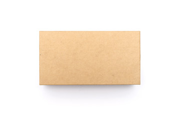 Cardboard Box isolated on a white background