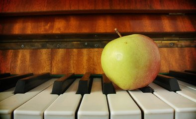 Apple and piano