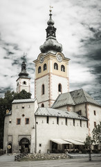 Fototapeta na wymiar Church in town Banska Bystrica, Slovakia