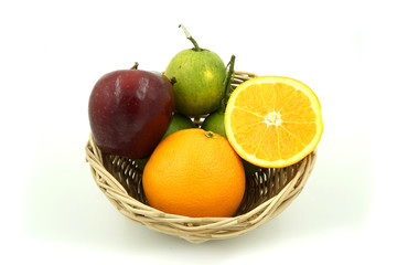 fruits  on basket