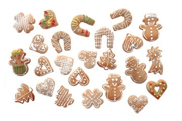 christmas ginger bread isolated