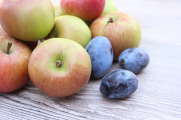 Apples and plums