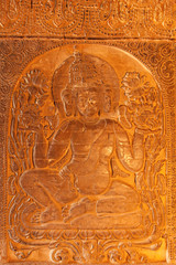 Golden bhuddist decoration, Bagan, Myanmar