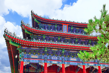 Obraz premium Jingshan Park, Pavilion of Everlasting Spring (Wanchun ting), ne