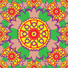 seamless, pattern, vector, ornament, flower, background, ornamen