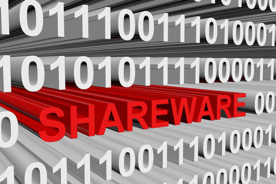 Shareware is presented in the form of binary code