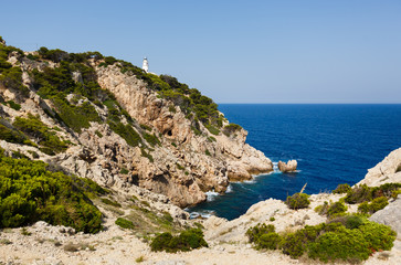 Fototapeta na wymiar Lighthouse of Capdepera, Mallorca