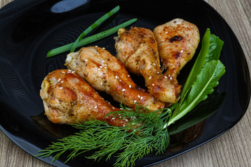 Grilled chicken legs